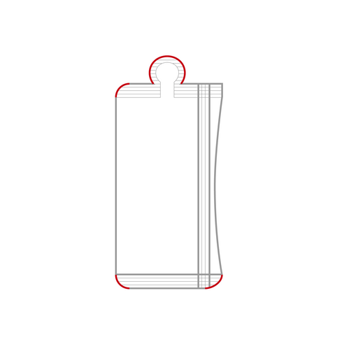 Illustration Beutelform Vollkonturbeutel Stickpack