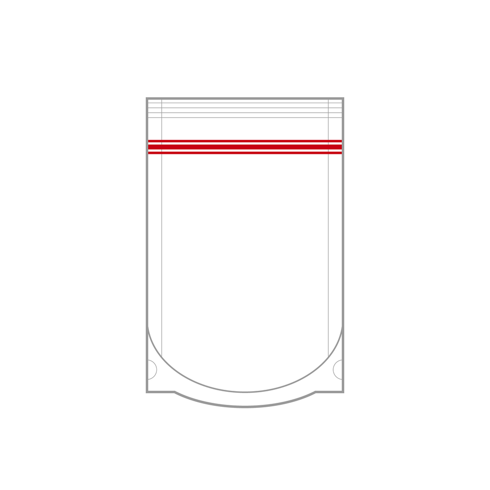 Illustration Beutelform Standbodenbeutel / Doypack mit Wiederverschluss