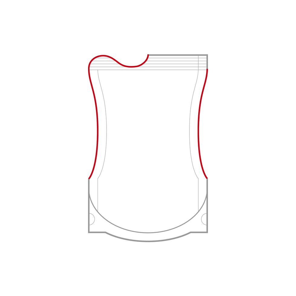 Illustration Beutelform Vollkonturbeutel Doypack / Standbodenbeutel